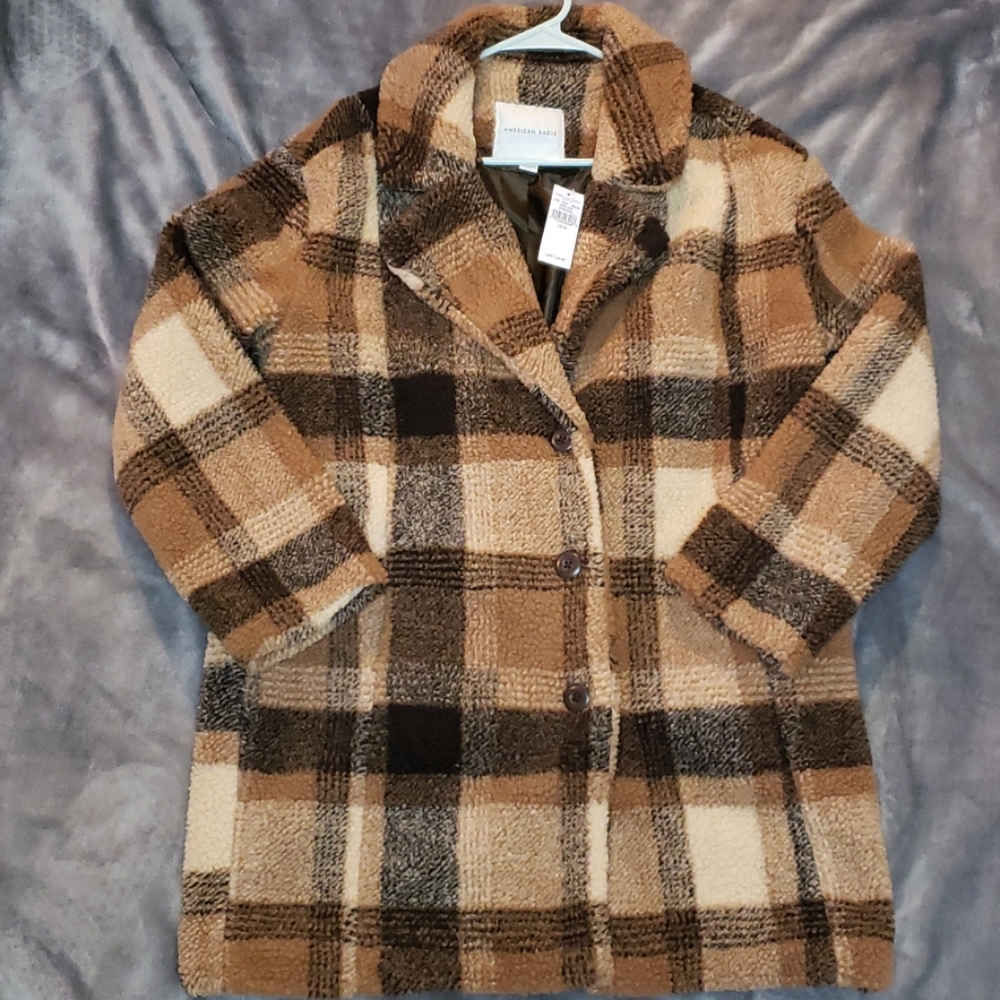 Sherpa button down coat